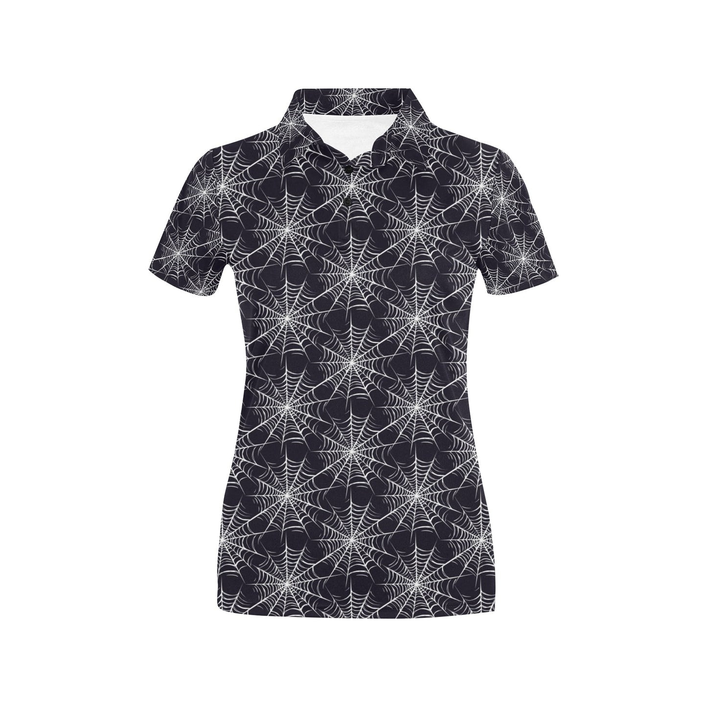Spider Web Print Design LKS303 Women's Polo Shirt