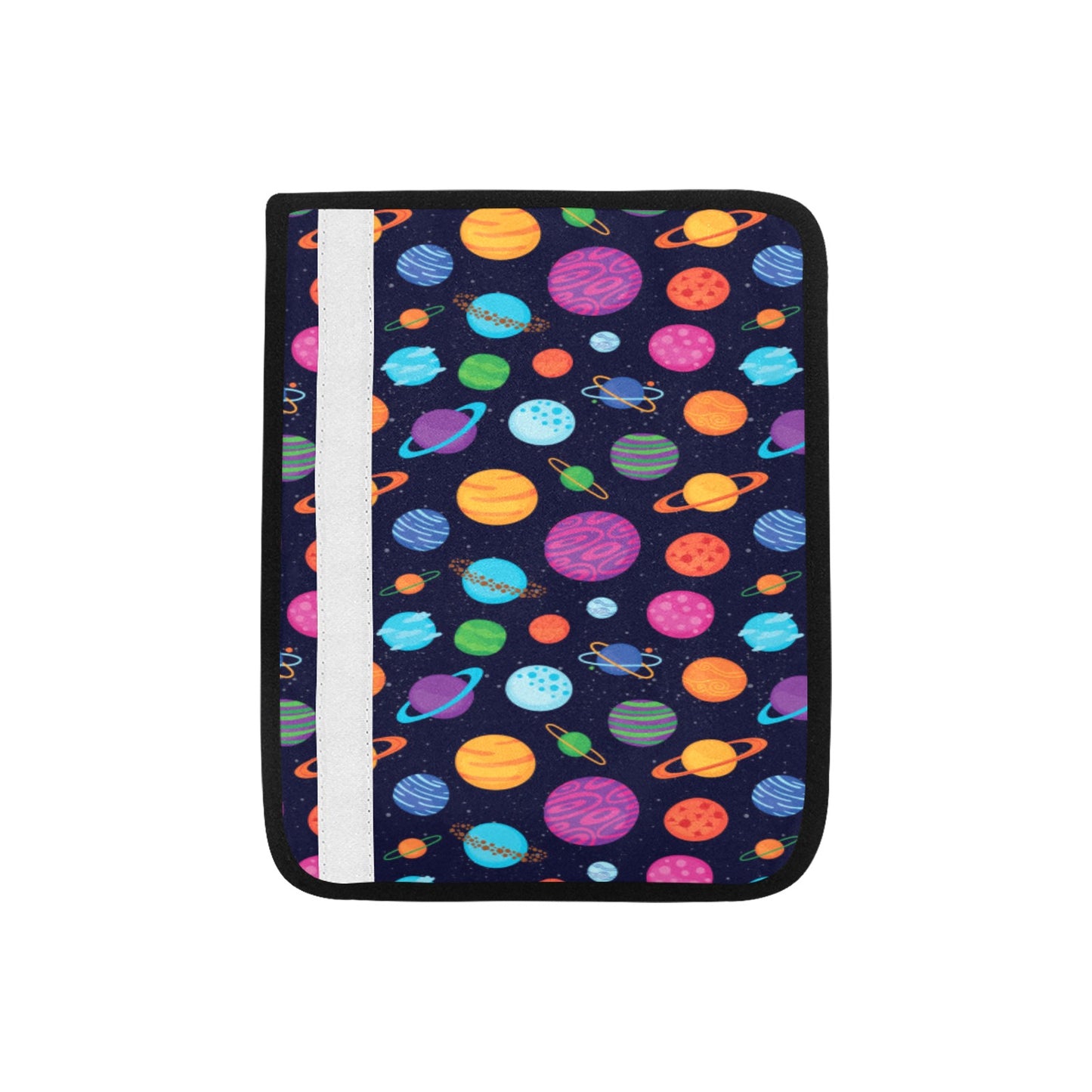 Planet Multicolor Print Design LKS302 Car Seat Belt Cover