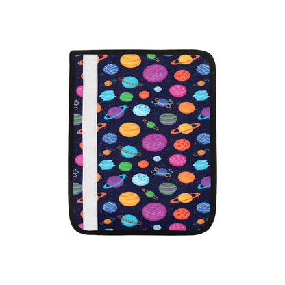 Planet Multicolor Print Design LKS302 Car Seat Belt Cover