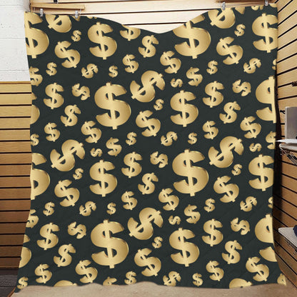 Dollar Pattern Print Design DO04 Premium Quilt