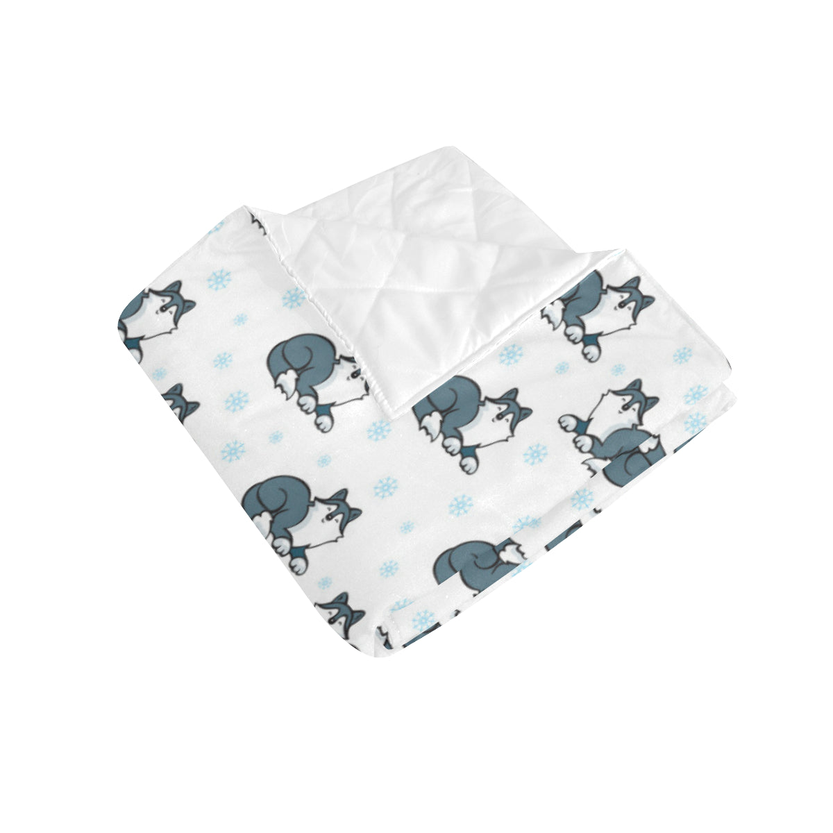 Alaskan Malamute Pattern Print Design 03 Premium Quilt