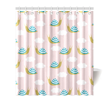 Snail Pattern Print Design 02 Shower Curtain