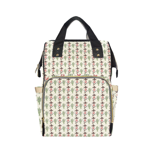 Western Cowboy Print Diaper Bag Backpack