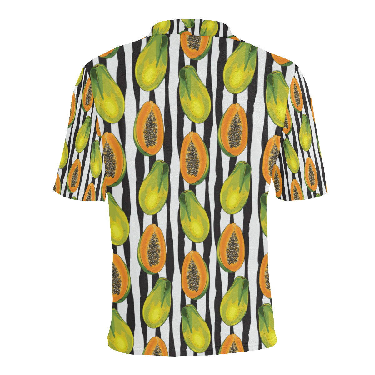 Papaya Pattern Print Design PP01 Men Polo Shirt