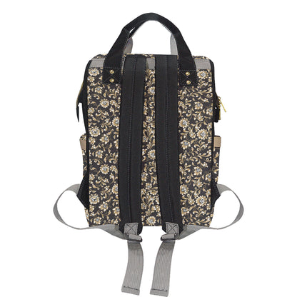 Brocade Pattern Print Design 03 Diaper Bag Backpack