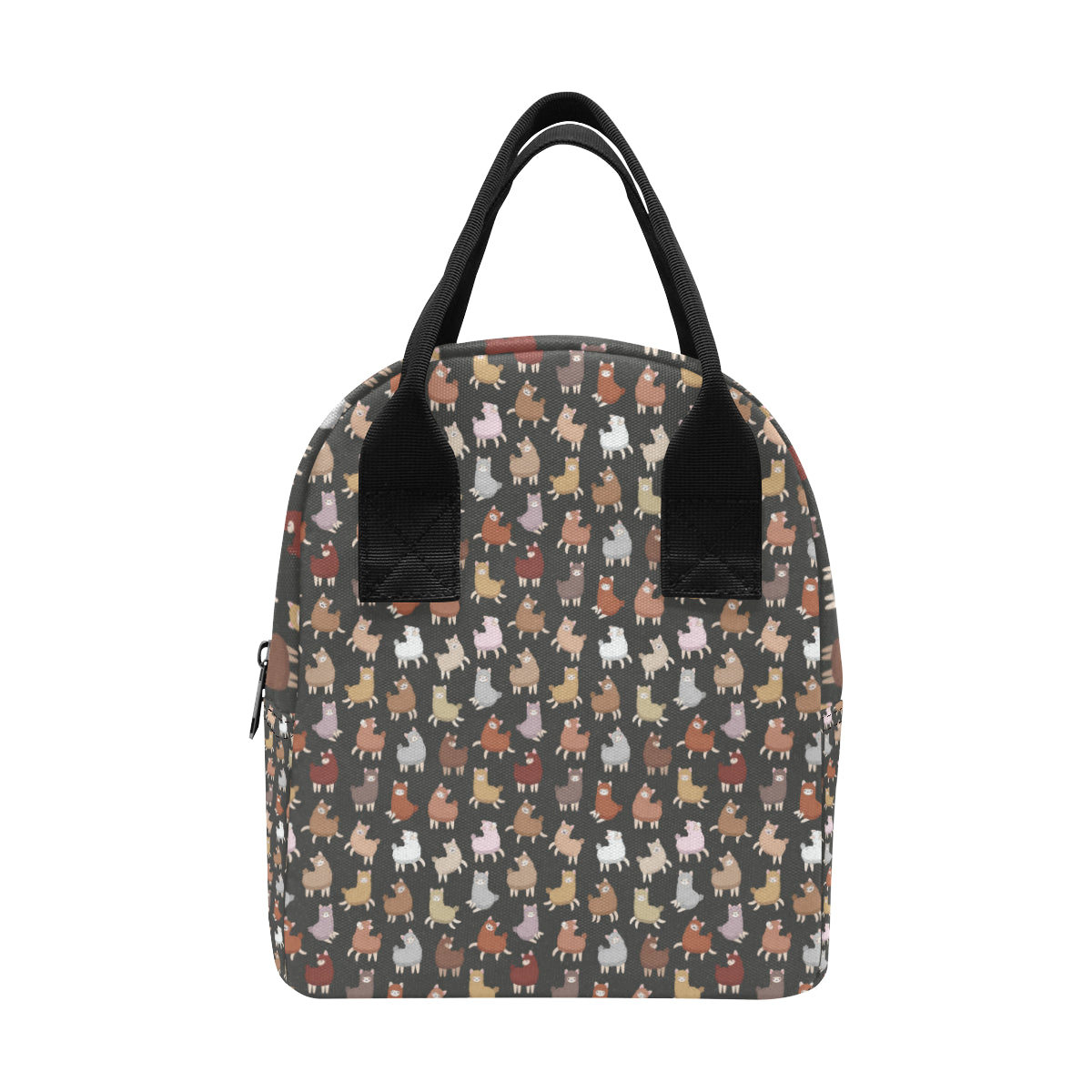 Alpaca Cute Design Themed Print Insulated Lunch Bag