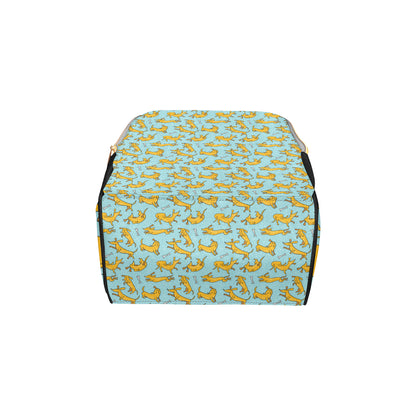 Dachshund Pattern Print Design 08 Diaper Bag Backpack