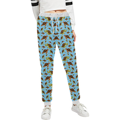 Hello Sea Turtle Print Pattern Unisex Sweatpants