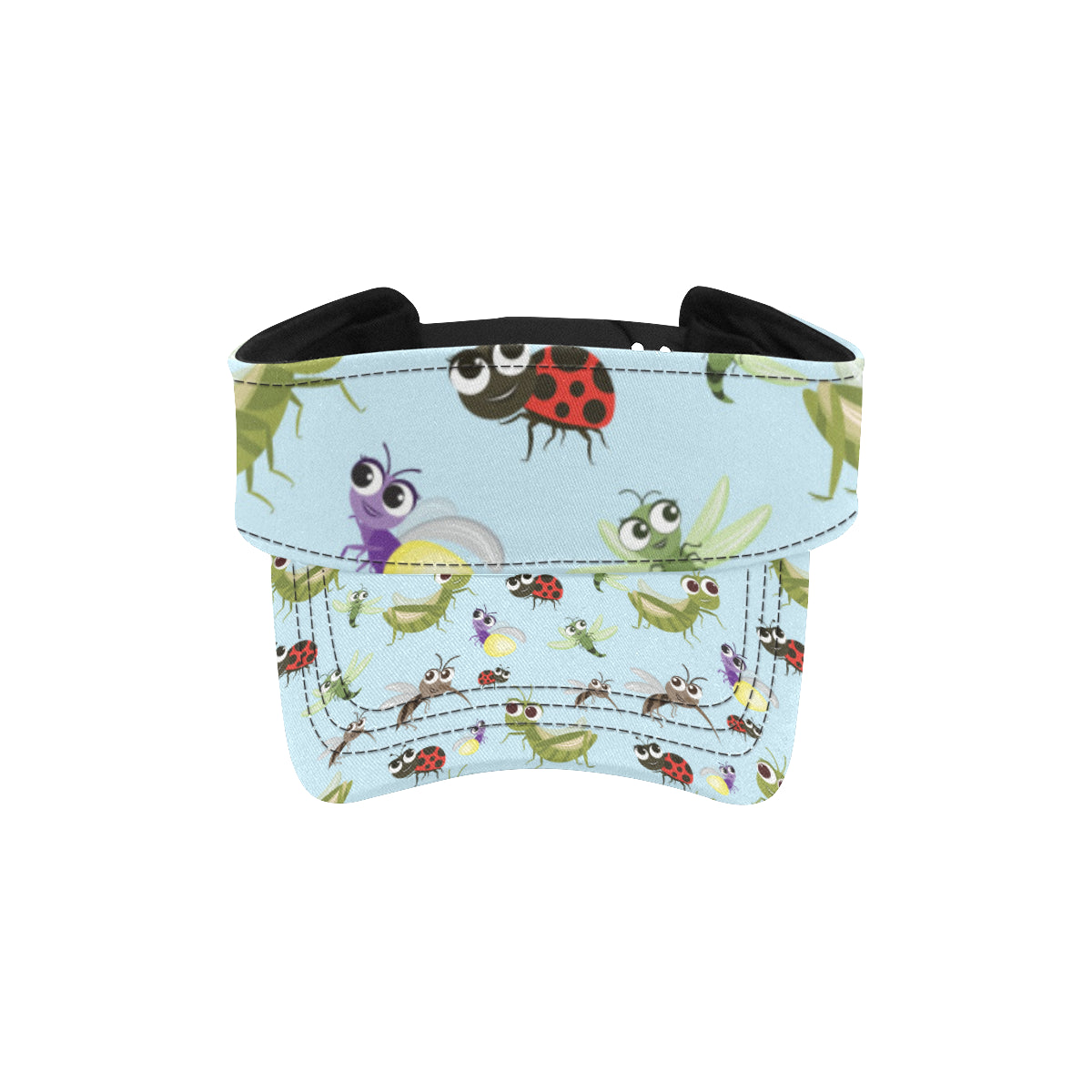 Ladybug Pattern Print Design 01 Unisex Sun Visor