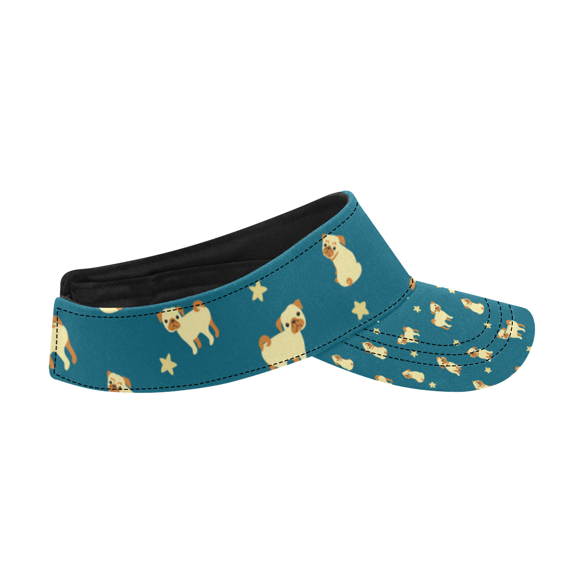 Pug Pattern Print Design A06 Unisex Sun Visor