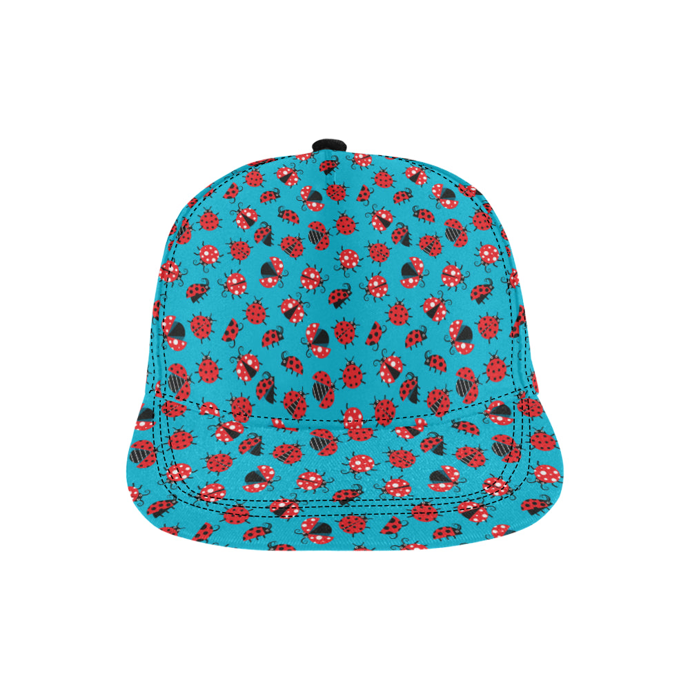Ladybug Action Print Pattern Snapback Cap