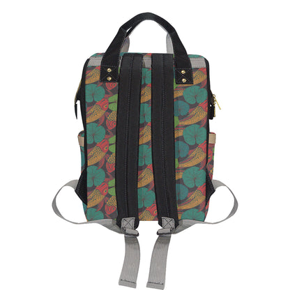 KOI Fish Pattern Print Design 01 Diaper Bag Backpack
