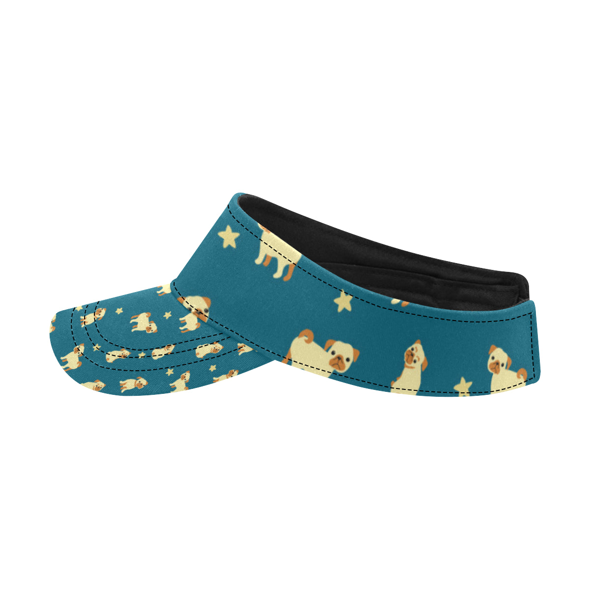 Pug Pattern Print Design A06 Unisex Sun Visor