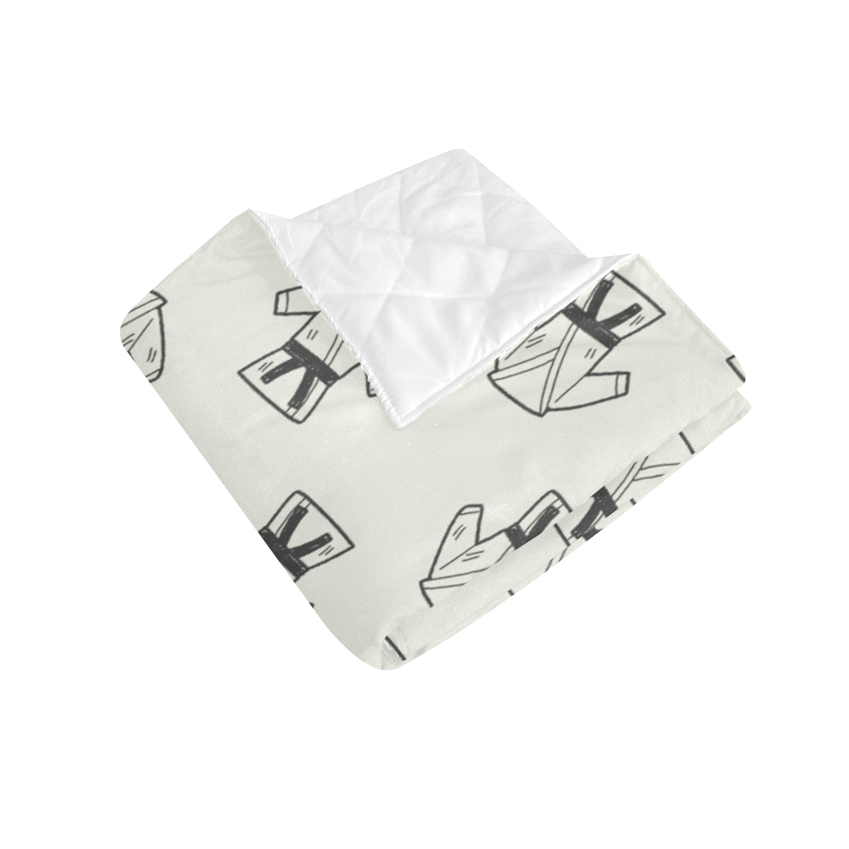 Karate Pattern Print Design 01 Premium Quilt