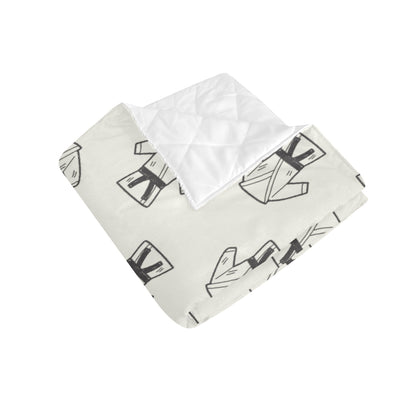 Karate Pattern Print Design 01 Premium Quilt