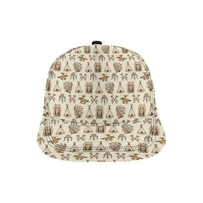 Native Indian Pattern Design Print Snapback Cap