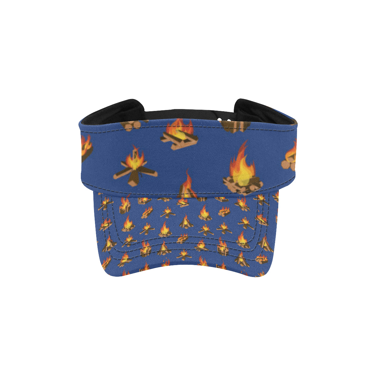Campfire Pattern Print Design 03 Unisex Sun Visor