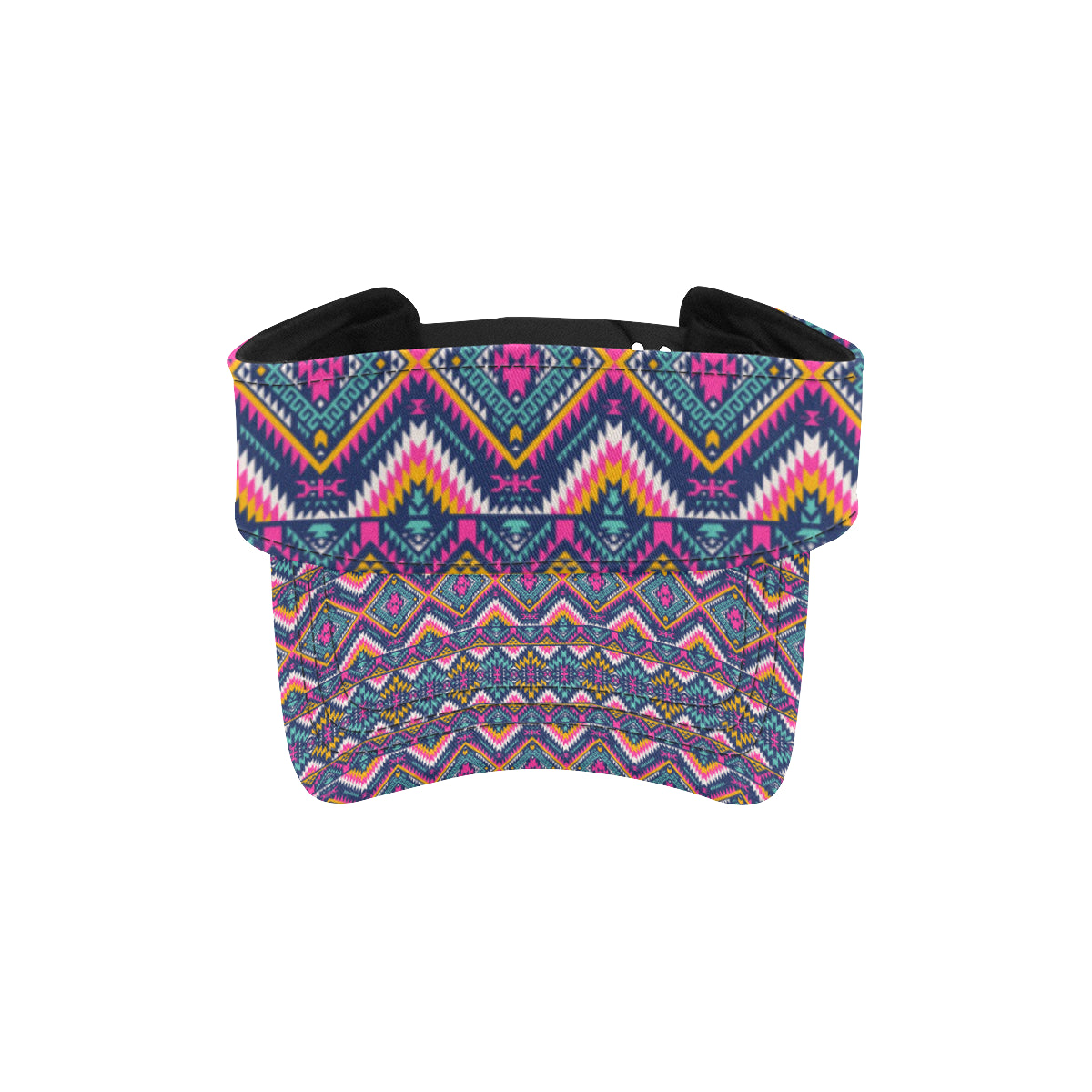 Indian Navajo Pink Themed Design Print Unisex Sun Visor