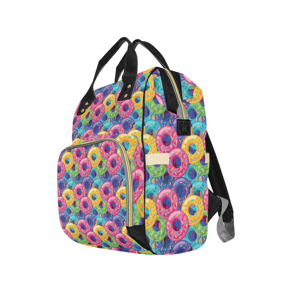 Donut Pattern Print Design DN010 Diaper Bag Backpack