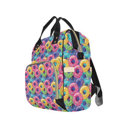 Donut Pattern Print Design DN010 Diaper Bag Backpack