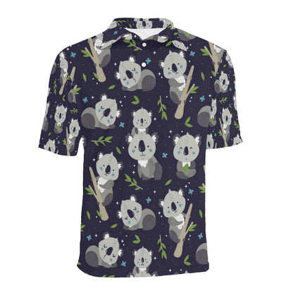 Koala Pattern Print Design 04 Men Polo Shirt