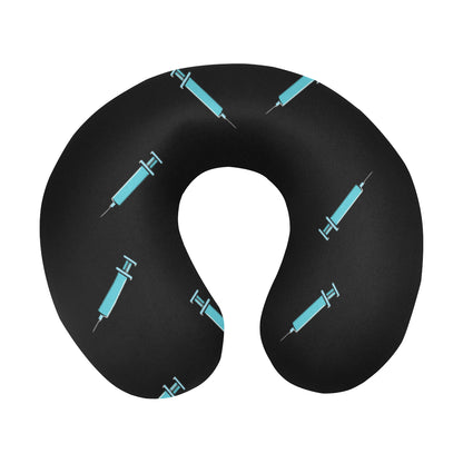 Phlebotomist Pattern Print Design A04 U-Shaped Travel Neck Pillow