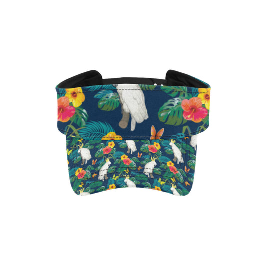 Cockatoo Tropical Pattern Print Design 02 Unisex Sun Visor