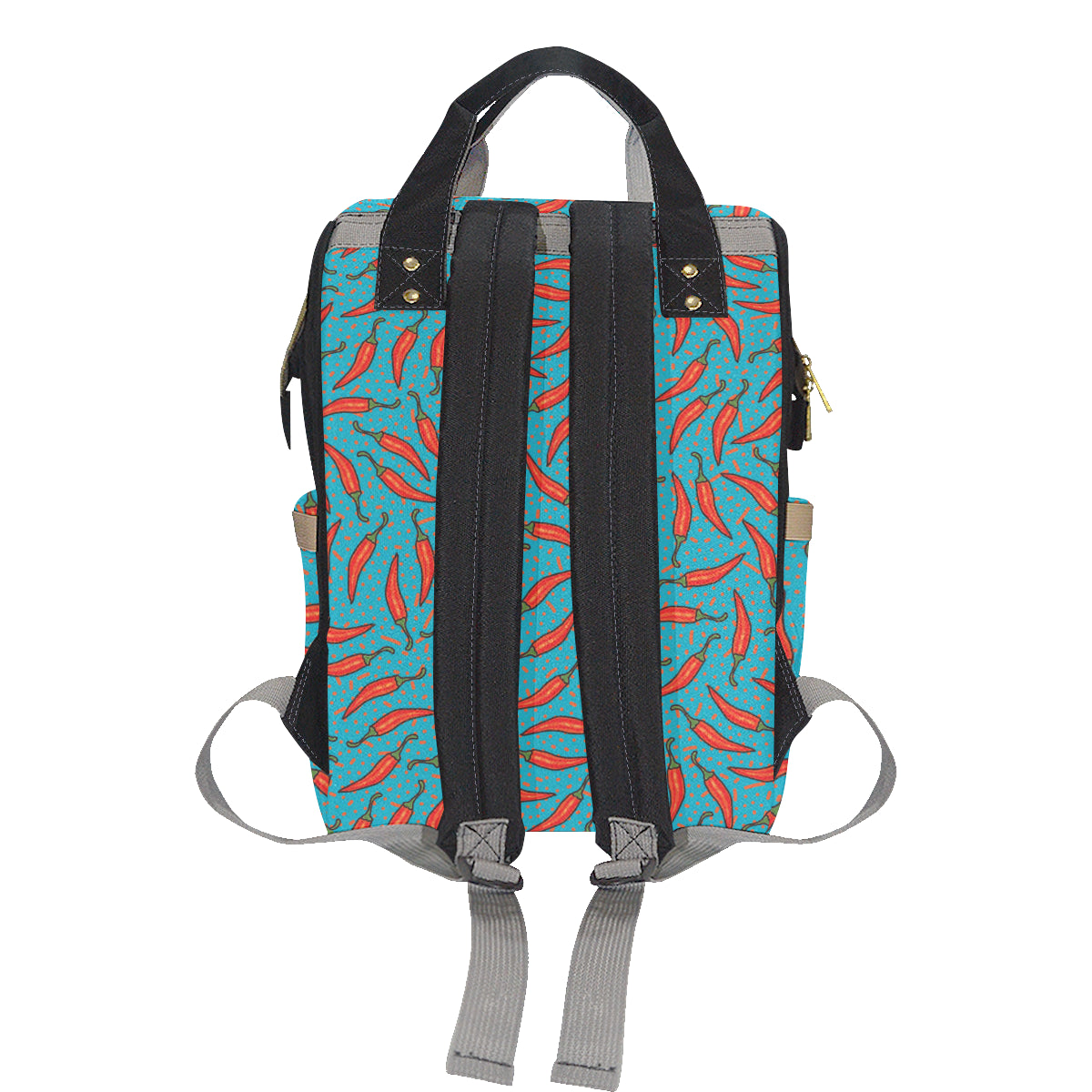 Chilli Pepper Pattern Print Design 05 Diaper Bag Backpack