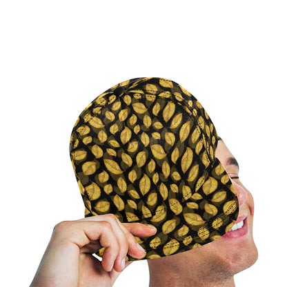 Elm Leave Summer Print Pattern Snapback Cap