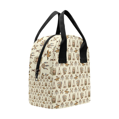 Native Indian Pattern Design Print Insulated Lunch Bag