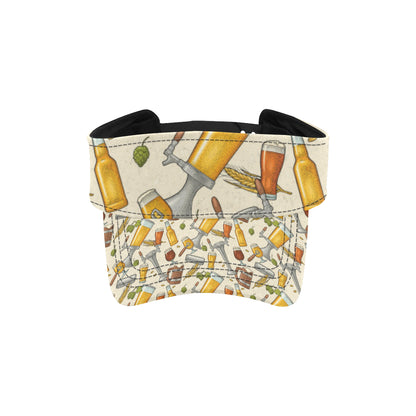 Beer Pattern Print Design 05 Unisex Sun Visor