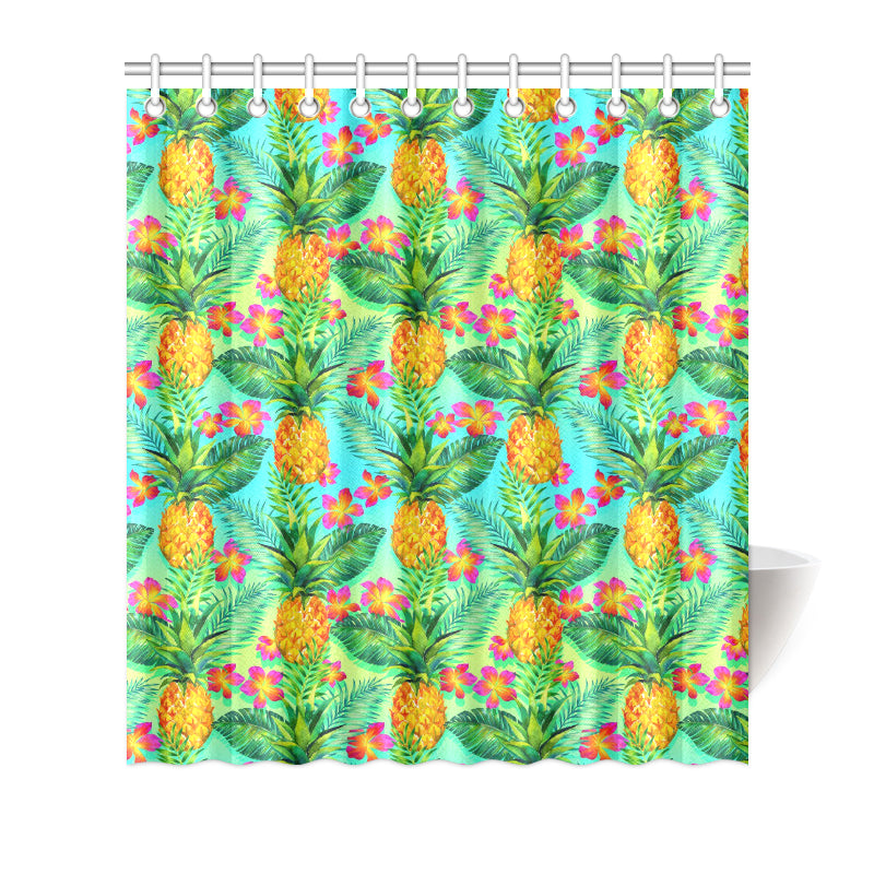 Pineapple Pattern Print Design PP010 Shower Curtain