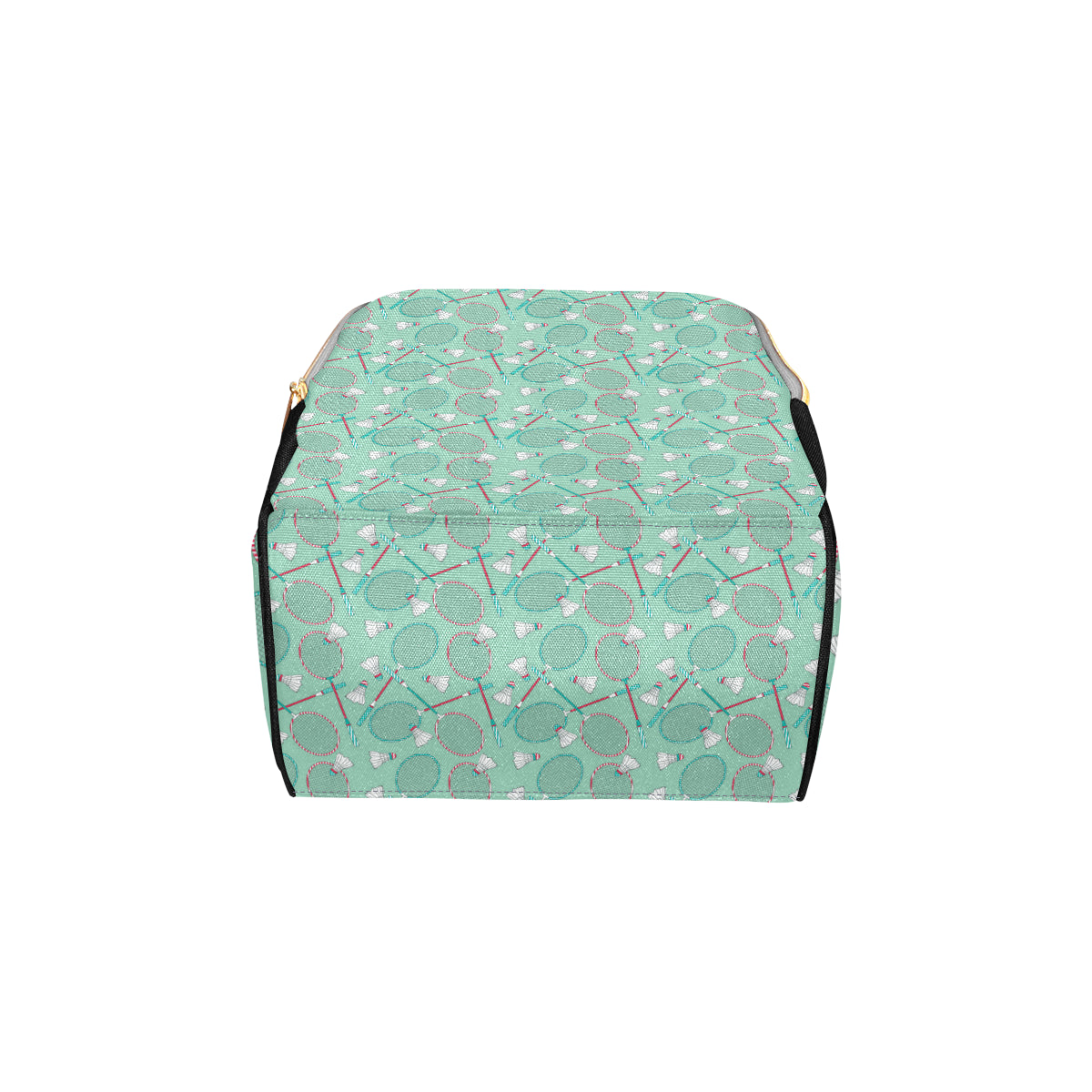 Badminton Pattern Print Design 05 Diaper Bag Backpack