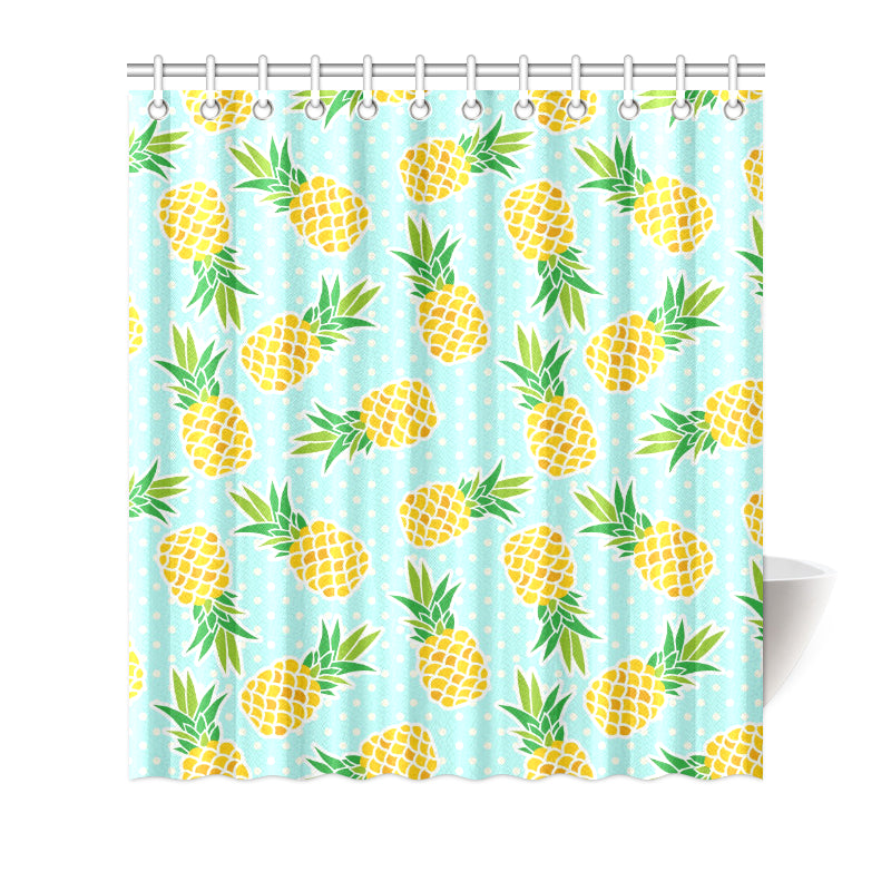 Pineapple Pattern Print Design PP01 Shower Curtain