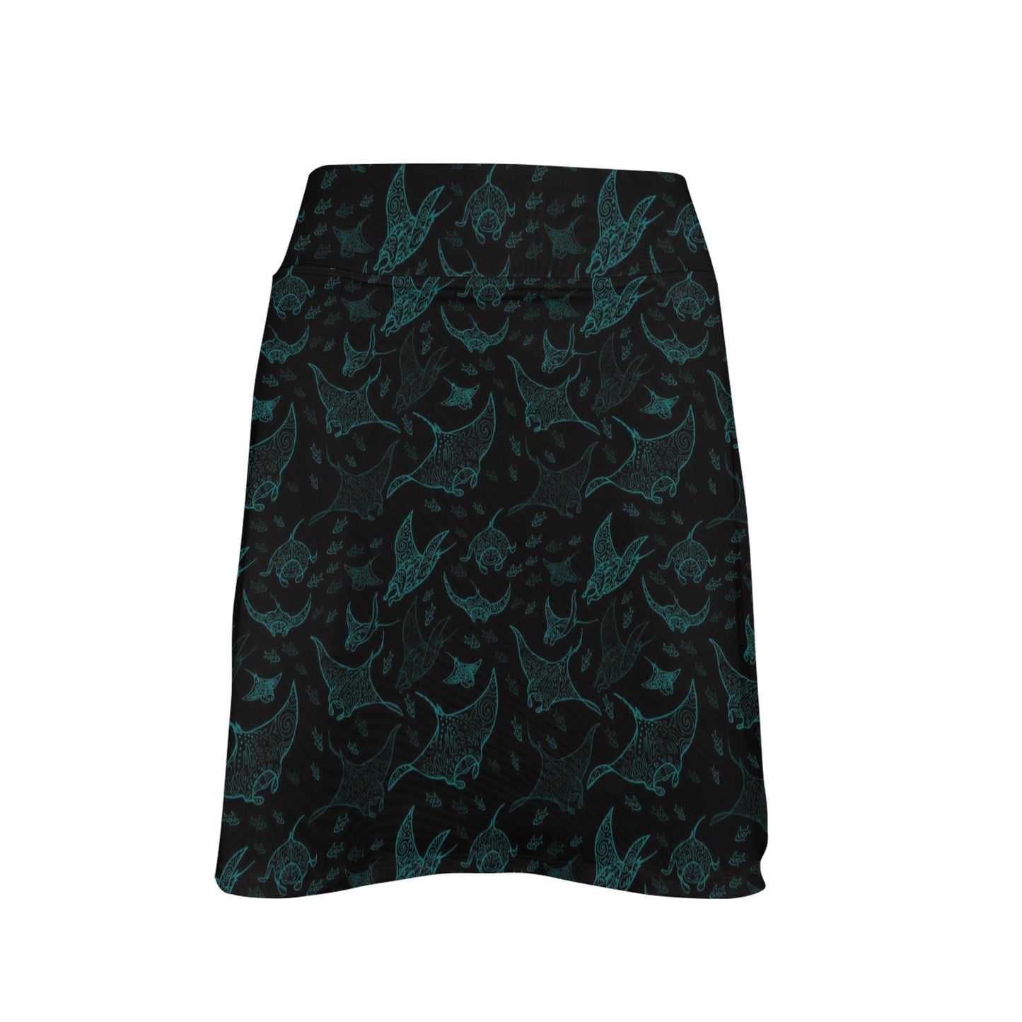 Manta Ray Print Design LKS402 17" Golf & Pickleball Skort with Pockets