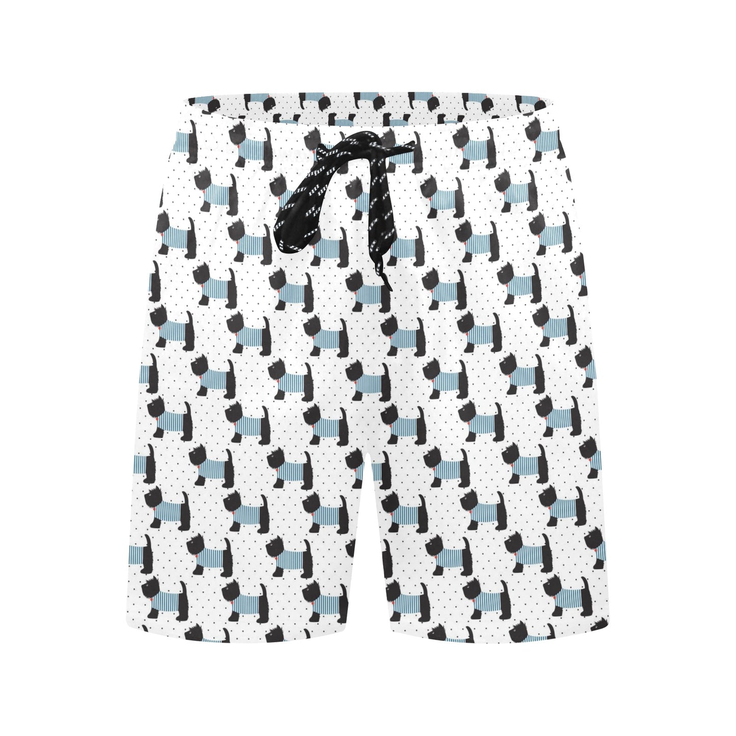 Scottish Terriers Print Design LKS3012 Men's Swim Trunks Beach Shorts