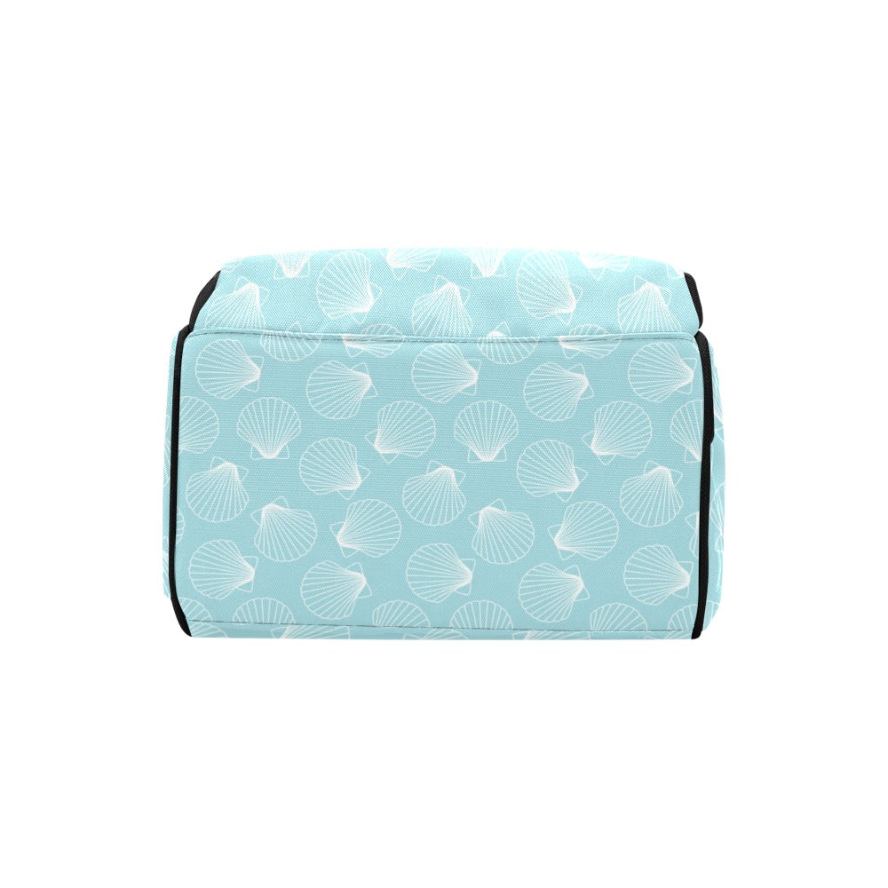 Seashell Print Design LKS3010 Diaper Bag Backpack