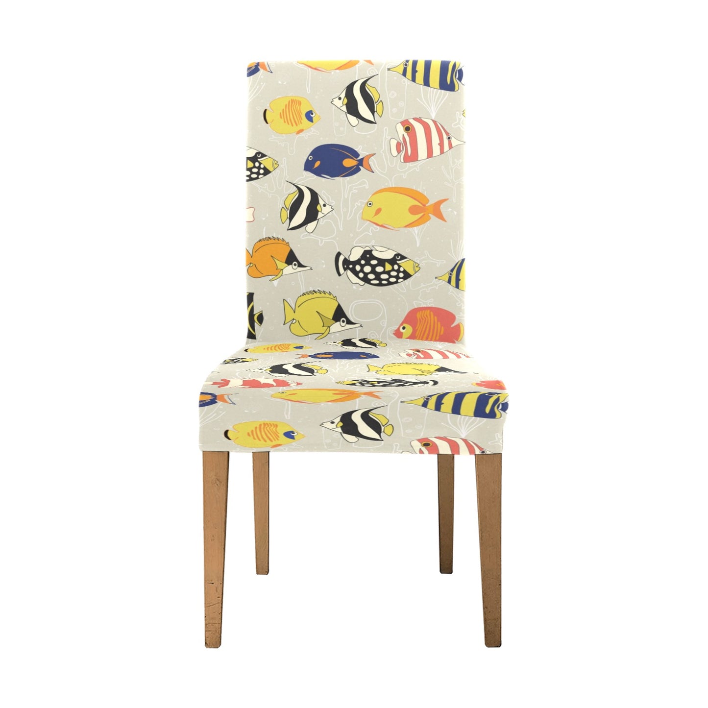 Angelfish Print Design LKS401 Dining Chair Slipcover