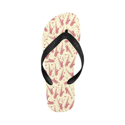 Saxophone Print Design LKS402 Flip Flops