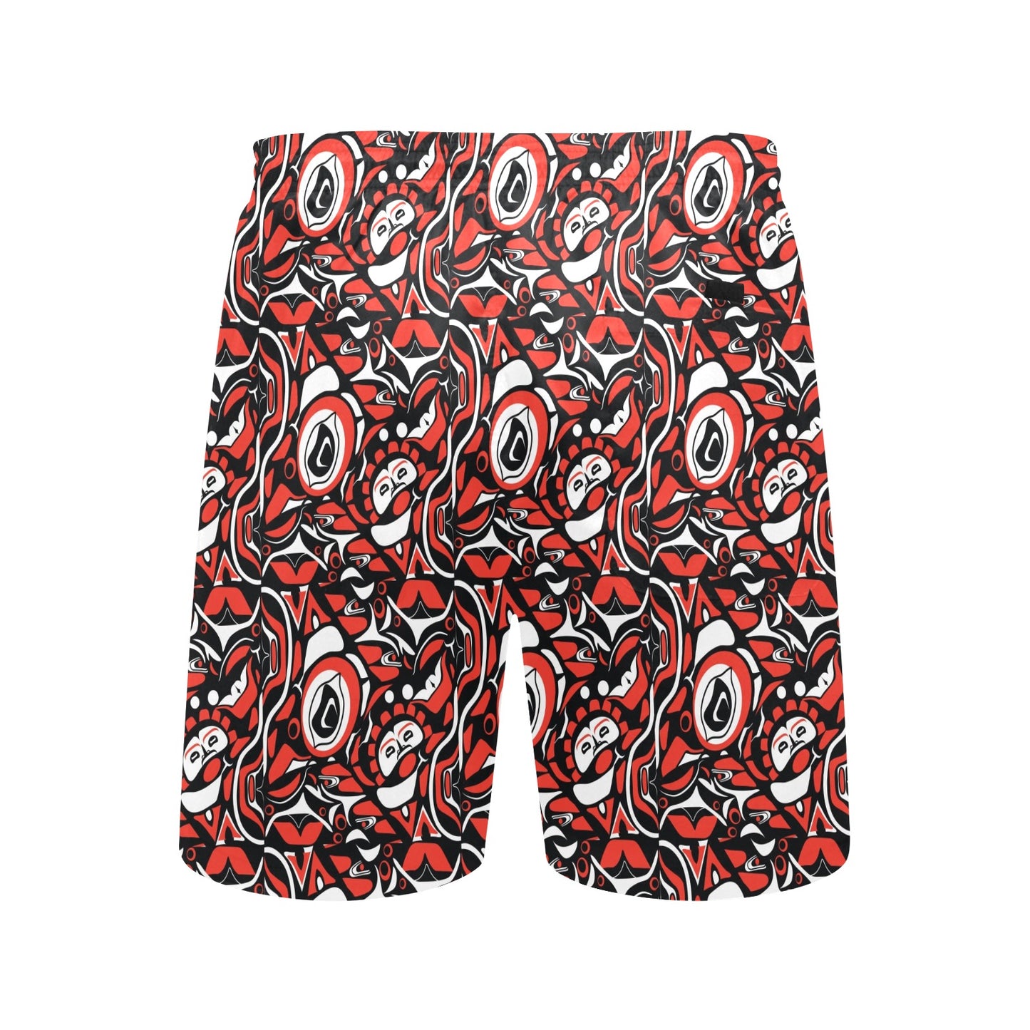 Native North American Themed Print Men's Swim Trunks Beach Shorts