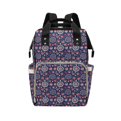 Suzani Print Design LKS305 Diaper Bag Backpack