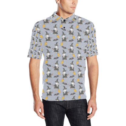 Witch Print Design LKS307 Men Polo Shirt