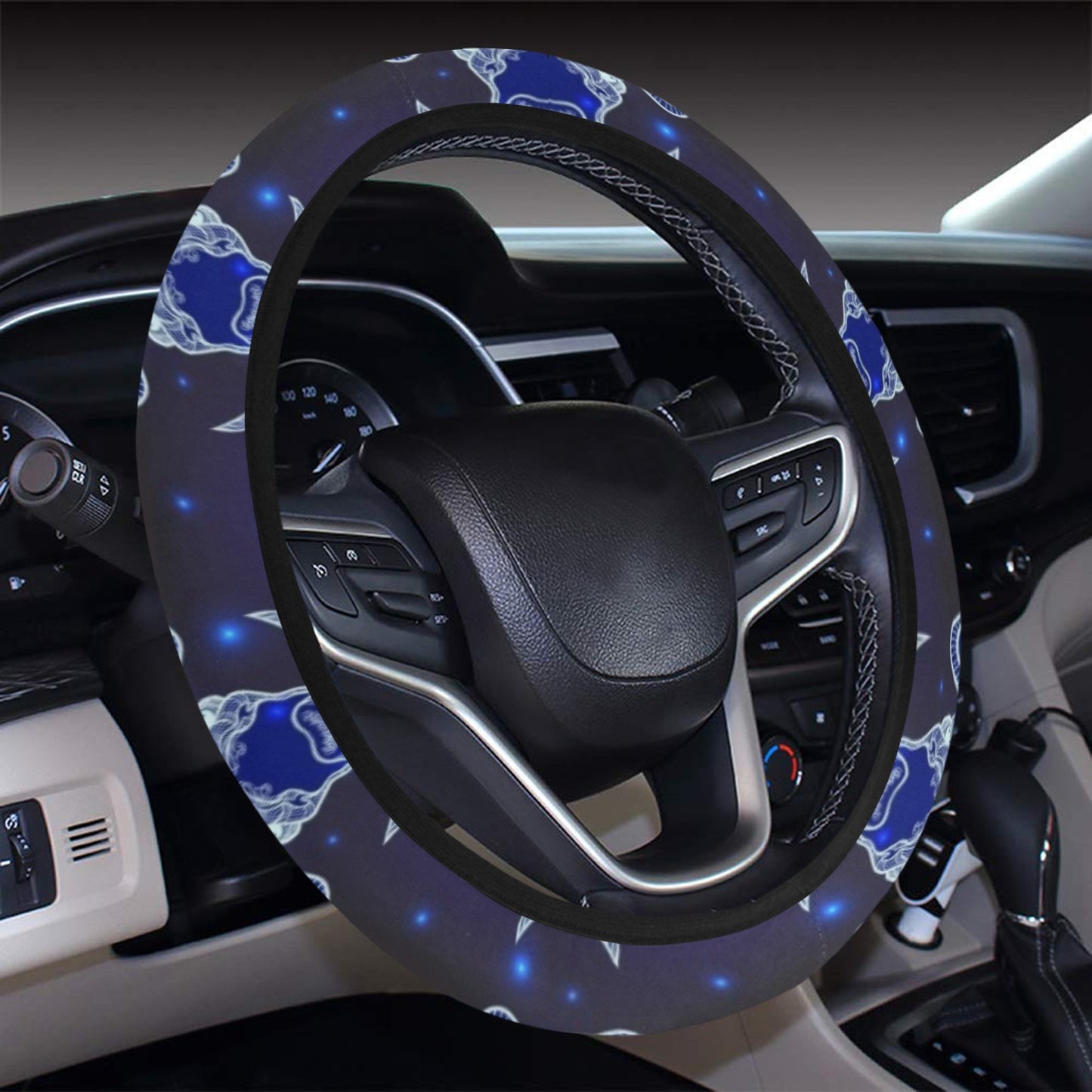 Taurus Print Design LKS302 Steering Wheel Cover with Elastic Edge