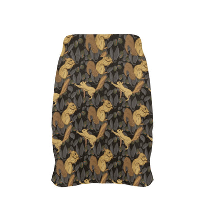 Squirrel Print Design LKS309 17" Golf & Pickleball Skort with Pockets