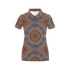 Aboriginal Pattern Print Design 01 Women's Polo Shirt