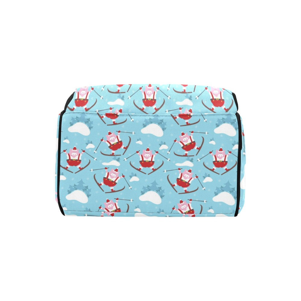 Ski Print Design LKS309 Diaper Bag Backpack