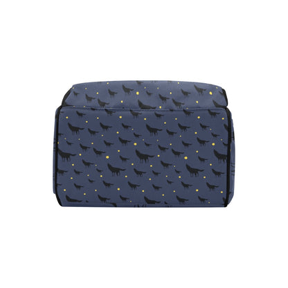 Wolf Print Design LKS301 Diaper Bag Backpack