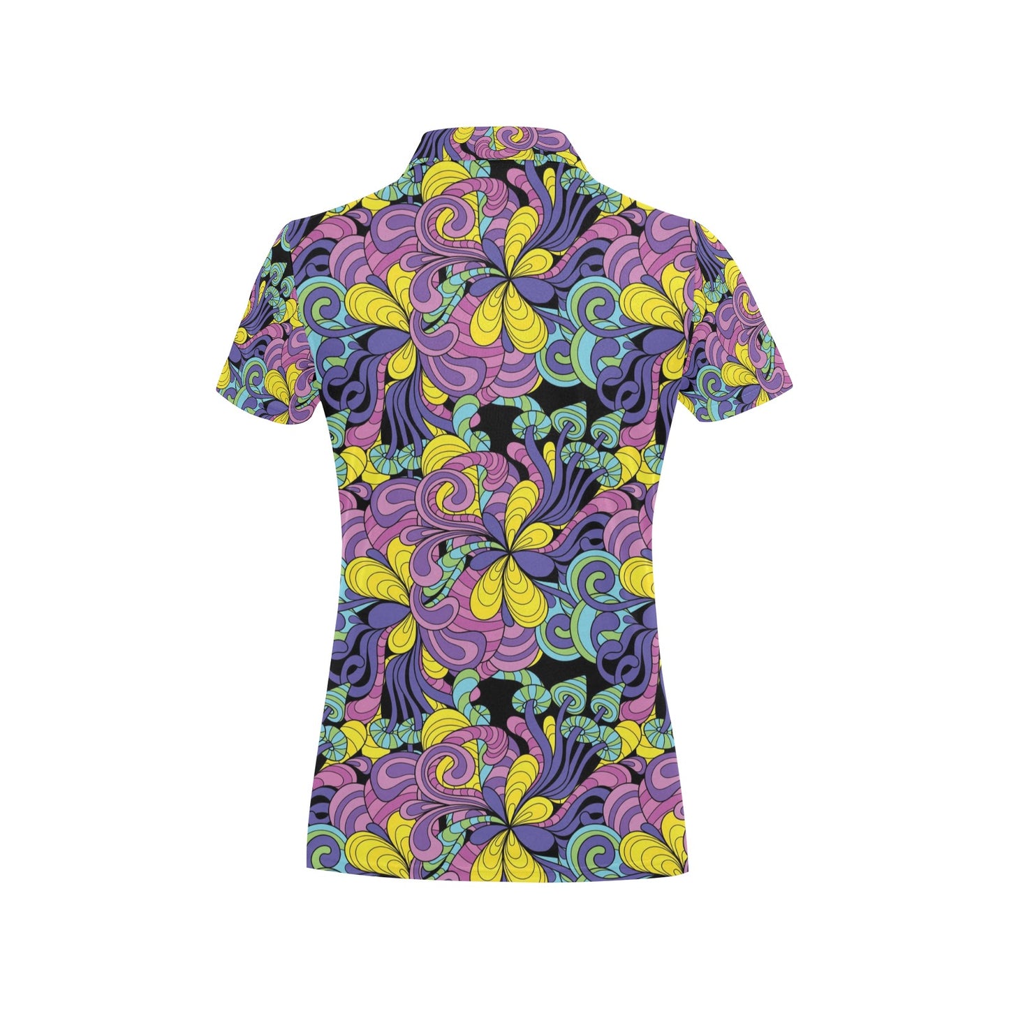 Trippy Print Design LKS305 Women's Polo Shirt