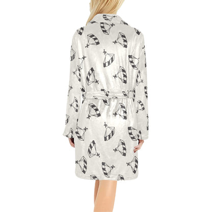 Skydiver Print Design LKS301 Women's Fleece Robe