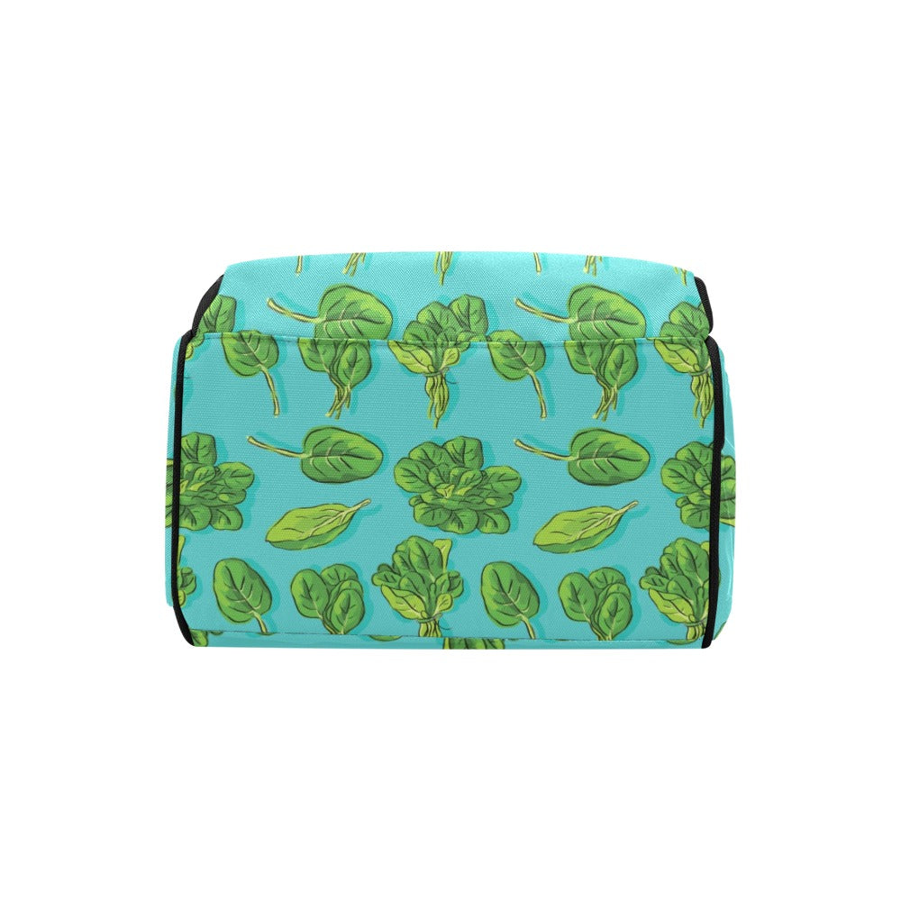 Spinach Print Design LKS301 Diaper Bag Backpack